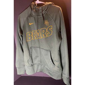 Nike Therma-Fit Baylor Bears Spell Out Full Zip Hoodie Mens M Athletic Outdoors
